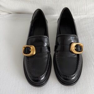 Stella Luna Brass Tacks Leather Loafers
